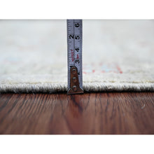 Load image into Gallery viewer, 3&#39;x5&#39;1&quot; Stone Gray, Peshawar With Bijar Garus Design, High Mountain Wool, Hand Knotted, Vegetable Dyes, Densely Woven, Oriental Rug FWR125538