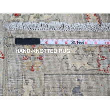 Load image into Gallery viewer, 3&#39;x5&#39;1&quot; Stone Gray, Peshawar With Bijar Garus Design, High Mountain Wool, Hand Knotted, Vegetable Dyes, Densely Woven, Oriental Rug FWR125538