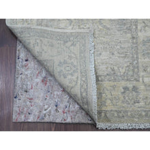 Load image into Gallery viewer, 2&#39;3&quot;x29&#39;4&quot; Medium Gray, Peshawar with All Over Heriz Design, High Mountain Wool, Hand Knotted, Vegetable Dyes, Densely Woven, XL Runner, Oriental Rug FWR125556