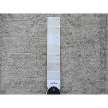 Load image into Gallery viewer, 2&#39;3&quot;x29&#39;4&quot; Medium Gray, Peshawar with All Over Heriz Design, High Mountain Wool, Hand Knotted, Vegetable Dyes, Densely Woven, XL Runner, Oriental Rug FWR125556