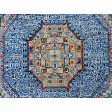 Load image into Gallery viewer, 8&#39;x9&#39;8&quot; Carolina Blue, 14th Century Mamluk Dynasty Pattern with Star Medallion Design, Hand Knotted, High Mountain Wool, Veggie Dyes, Oriental Rug FWR125568