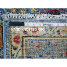 Load image into Gallery viewer, 8&#39;x9&#39;8&quot; Carolina Blue, 14th Century Mamluk Dynasty Pattern with Star Medallion Design, Hand Knotted, High Mountain Wool, Veggie Dyes, Oriental Rug FWR125568