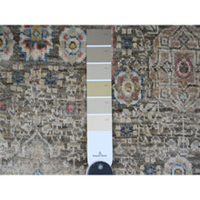 Load image into Gallery viewer, 3&#39;9&quot;x6&#39;7&quot; Cedar Brown, Hand Knotted, 14th Century Mamluk Dynasty Pattern with Star Medallion Design, High Mountain Wool, Veggie Dyes, Oriental Rug FWR125574