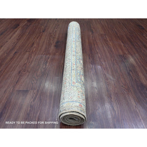 3'9"x6'7" Cedar Brown, Hand Knotted, 14th Century Mamluk Dynasty Pattern with Star Medallion Design, High Mountain Wool, Veggie Dyes, Oriental Rug FWR125574