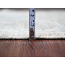 Load image into Gallery viewer, 2&#39;8&quot;x19&#39;4&quot; Mocha Brown, Stone Washed Peshawar With Geometric Leaf Pattern, Hand Knotted, Vegetable Dyes, 100% Wool, Xl Runner, Oriental Rug FWR125580