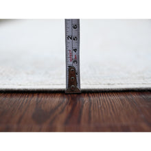 Load image into Gallery viewer, 6&#39;x9&#39;8&quot; Chiffon White, Hand Knotted, Afghan Angora Oushak With Faded Leaf Design, Natural Dyes, 100% Wool, Oriental Rug FWR125598