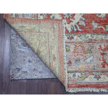 Load image into Gallery viewer, 6&#39;x8&#39;9&quot; Crimson Red, Afghan Angora Oushak With Floral Pattern, Hand Knotted, Vegetable Dyes, 100% Wool, Oriental Rug FWR125604