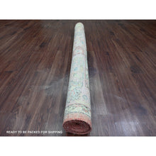 Load image into Gallery viewer, 6&#39;x8&#39;9&quot; Crimson Red, Afghan Angora Oushak With Floral Pattern, Hand Knotted, Vegetable Dyes, 100% Wool, Oriental Rug FWR125604