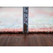 Load image into Gallery viewer, 6&#39;x8&#39;9&quot; Crimson Red, Afghan Angora Oushak With Floral Pattern, Hand Knotted, Vegetable Dyes, 100% Wool, Oriental Rug FWR125604