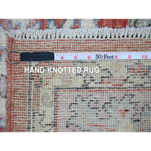 Load image into Gallery viewer, 6&#39;x8&#39;9&quot; Crimson Red, Afghan Angora Oushak With Floral Pattern, Hand Knotted, Vegetable Dyes, 100% Wool, Oriental Rug FWR125604