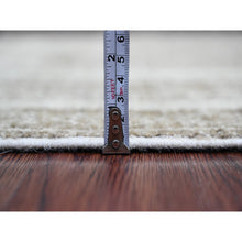 Load image into Gallery viewer, 2&#39;6&quot;x11&#39;6&quot; Coffee Brown, Moroccan Berber Influence with Geometric Pattern, Denser Weave, High Mountain Wool, Hand Knotted, Runner, Oriental Rug FWR125634