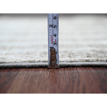 Load image into Gallery viewer, 2&#39;7&quot;x9&#39;5&quot; Cedar Brown, Moroccan Berber Influence With Maze Design, Geometric Pattern, Denser Weave, High Mountain Wool, Hand Knotted, Runner, Oriental Rug FWR125640