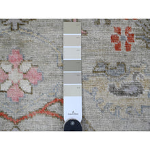 Load image into Gallery viewer, 4&#39;5&quot;x6&#39; Medium Gray, Afghan Angora Oushak with All Over Pattern, Hand Knotted, Vegetable Dyes, 100% Wool, Oriental Rug FWR125646