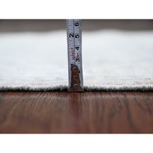 Load image into Gallery viewer, 2&#39;6&quot;x19&#39;2&quot; Medium Gray, Washed Out Peshawar with Heriz Design, High Mountain Wool, Densely Woven, Hand Knotted, Vegetable Dyes, XL Runner, Oriental Rug FWR125670