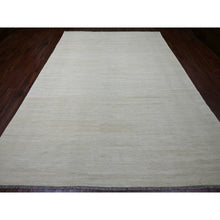 Load image into Gallery viewer, 8&#39;9&quot;x12&#39;4&quot; Beige, Flat Weave, Solid Design, Hand Woven, Afghan Kilim, Hand Spun Wool, Vegetable Dyes, Oriental Rug FWR125682