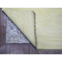 Load image into Gallery viewer, 8&#39;9&quot;x12&#39;4&quot; Beige, Flat Weave, Solid Design, Hand Woven, Afghan Kilim, Hand Spun Wool, Vegetable Dyes, Oriental Rug FWR125682