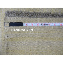 Load image into Gallery viewer, 8&#39;9&quot;x12&#39;4&quot; Beige, Flat Weave, Solid Design, Hand Woven, Afghan Kilim, Hand Spun Wool, Vegetable Dyes, Oriental Rug FWR125682