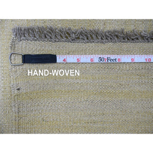 8'9"x12'4" Beige, Flat Weave, Solid Design, Hand Woven, Afghan Kilim, Hand Spun Wool, Vegetable Dyes, Oriental Rug FWR125682