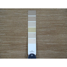 Load image into Gallery viewer, 9&#39;x12&#39;1&quot; Beaver Brown, Solid Design, Mixed Wool, Vegetable Dyes, Hand Woven, Kilim, Flat Weave, Oriental Rug FWR125688