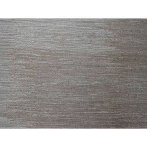 9'x12'1" Beaver Brown, Solid Design, Mixed Wool, Vegetable Dyes, Hand Woven, Kilim, Flat Weave, Oriental Rug FWR125688