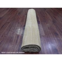 Load image into Gallery viewer, 9&#39;x12&#39;1&quot; Beaver Brown, Solid Design, Mixed Wool, Vegetable Dyes, Hand Woven, Kilim, Flat Weave, Oriental Rug FWR125688