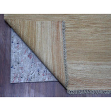 Load image into Gallery viewer, 9&#39;1&quot;x12&#39;2&quot; Tumbleweed Brown, Flat Weave, Solid Design, Hand Woven, Afghan Kilim, Hand Spun Wool, Vegetable Dyes, Oriental Rug FWR125712