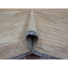 Load image into Gallery viewer, 9&#39;1&quot;x12&#39;2&quot; Tumbleweed Brown, Flat Weave, Solid Design, Hand Woven, Afghan Kilim, Hand Spun Wool, Vegetable Dyes, Oriental Rug FWR125712