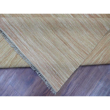Load image into Gallery viewer, 9&#39;1&quot;x12&#39;2&quot; Tumbleweed Brown, Flat Weave, Solid Design, Hand Woven, Afghan Kilim, Hand Spun Wool, Vegetable Dyes, Oriental Rug FWR125712