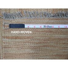 Load image into Gallery viewer, 9&#39;1&quot;x12&#39;2&quot; Tumbleweed Brown, Flat Weave, Solid Design, Hand Woven, Afghan Kilim, Hand Spun Wool, Vegetable Dyes, Oriental Rug FWR125712