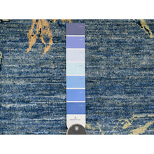 Load image into Gallery viewer, 9&#39;2&quot;x11&#39;10&quot; Bayern Blue, Sparrows on the Tree, Peshawar, 100% Wool, Soft Pile, Lush and Plush, Hand Knotted, Oriental Rug FWR125718