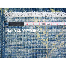Load image into Gallery viewer, 9&#39;2&quot;x11&#39;10&quot; Bayern Blue, Sparrows on the Tree, Peshawar, 100% Wool, Soft Pile, Lush and Plush, Hand Knotted, Oriental Rug FWR125718