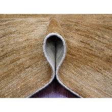 Load image into Gallery viewer, 8&#39;x9&#39;9&quot; Honey Brown, Plain Solid Pattern, Hand Knotted, Hand Spun Ghazni Wool, Lush And Plush, Oriental Rug FWR125736