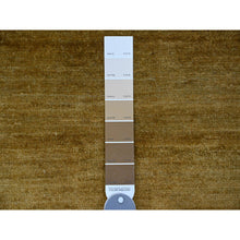 Load image into Gallery viewer, 8&#39;x9&#39;9&quot; Honey Brown, Plain Solid Pattern, Hand Knotted, Hand Spun Ghazni Wool, Lush And Plush, Oriental Rug FWR125736