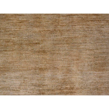Load image into Gallery viewer, 8&#39;x9&#39;9&quot; Honey Brown, Plain Solid Pattern, Hand Knotted, Hand Spun Ghazni Wool, Lush And Plush, Oriental Rug FWR125736