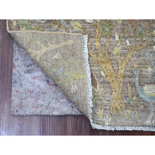 Load image into Gallery viewer, 2&#39;x3&#39;3&quot; Cedar Brown, Afghan Peshawar With Birds Of Paradise Design, Hand Knotted, Soft Wool, Vegetable Dyes, Mat, Sample, Oriental Rug FWR125748