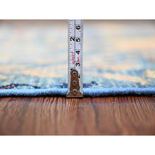 Load image into Gallery viewer, 2&#39;9&quot;x23&#39;4&quot; Carolina Blue, Hand Knotted, Afghan Peshawar with Birds of Paradise Design, Veggie Dyes, Soft and Velvety Wool, XL Runner, Oriental Rug FWR125790