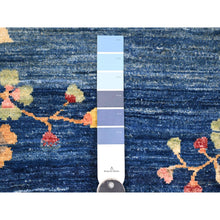 Load image into Gallery viewer, 8&#39;x10&#39; Imperial Blue, Chinese Art Deco Inspired Peshawar, Vegetable Dyes, Hand Knotted, Soft and Vibrant Wool, Oriental Rug FWR125874