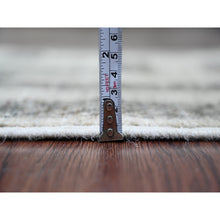 Load image into Gallery viewer, 2&#39;1&quot;x3&#39;1&quot; Mocha Brown, Moroccan Berber Influence With Geometric Pattern, High Mountain Wool, Denser Weave, Hand Knotted, Sample, Mat, Oriental Rug FWR125886