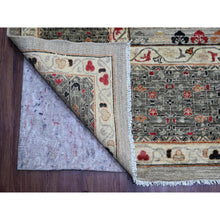 Load image into Gallery viewer, 12&#39;x15&#39;4&quot; Cloud Gray, 14th Century Mamluk Dynasty Pattern With Star Medallion Design, High Mountain Wool, Hand Knotted, Natural Dyes, Oversized, Oriental Rug FWR125892
