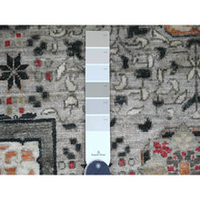 Load image into Gallery viewer, 12&#39;x15&#39;4&quot; Cloud Gray, 14th Century Mamluk Dynasty Pattern With Star Medallion Design, High Mountain Wool, Hand Knotted, Natural Dyes, Oversized, Oriental Rug FWR125892