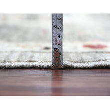 Load image into Gallery viewer, 12&#39;x15&#39;4&quot; Cloud Gray, 14th Century Mamluk Dynasty Pattern With Star Medallion Design, High Mountain Wool, Hand Knotted, Natural Dyes, Oversized, Oriental Rug FWR125892