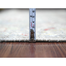 Load image into Gallery viewer, 4&#39;x19&#39;3&quot; Stone Gray, Peshawar With Bijar Garus Design, Hand Knotted, High Mountain Wool, Vegetable Dyes, Densely Woven, Xl, Wide Runner, Oriental Rug FWR125910