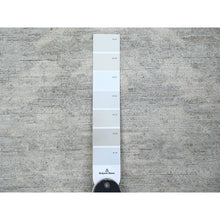 Load image into Gallery viewer, 4&#39;x11&#39;10&quot; Medium Gray, Washed Out Peshawar With Heriz All Over Design, High Mountain Wool, Hand Knotted, Densely Woven, Wide Runner, Oriental Rug FWR125916