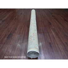 Load image into Gallery viewer, 6&#39;x9&#39;7&quot; Chiffon White, Afghan Peshawar With Karajeh Design, Geometric Medallions, Aryana Collection, Hand Knotted, High Mountain Wool, Oriental Rug FWR125922