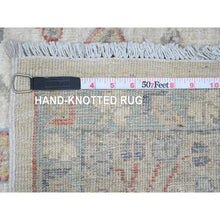Load image into Gallery viewer, 6&#39;x9&#39;7&quot; Ecru Brown, Bijar Garus Design, Zero Pile, Distressed, Shaved Low, Hand Knotted, Undyed Natural Wool, Oriental Rug FWR457218