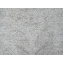 Load image into Gallery viewer, 9&#39;8&quot;x13&#39;5&quot; Vista White, Washed Out Peshawar with All Over Pattern, Vegetable Dyes, 100% Wool, Hand Knotted, Oriental Rug FWR125934