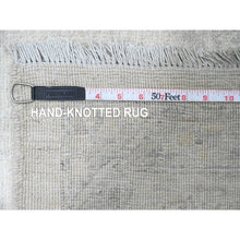 Load image into Gallery viewer, 9&#39;8&quot;x13&#39;5&quot; Vista White, Washed Out Peshawar with All Over Pattern, Vegetable Dyes, 100% Wool, Hand Knotted, Oriental Rug FWR125934