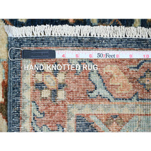 Load image into Gallery viewer, 2&#39;6&quot;x7&#39;10&quot; Denim Blue, Aryana Grade, Afghan Peshawar with Caucasian Akstafa Design, High Mountain Wool, Hand Knotted, Runner, Oriental Rug FWR125940