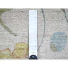 Load image into Gallery viewer, 9&#39;x11&#39;9&quot; Pearl White, Peshawar With Colorful Botanical Garden Design, 100% Wool, Hand Knotted, Oriental Rug FWR125958