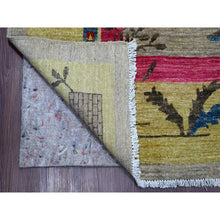 Load image into Gallery viewer, 9&#39;3&quot;x12&#39; Pastel Gray, Chinese Art Deco Inspired Peshawar, Hand Knotted, Pure Wool, Veggie Dyes, Oriental Rug FWR125994